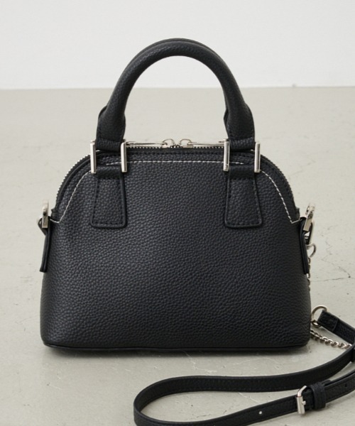 ダブルジップミニブラック新品未使用難あり ダブルジッパーミニバッグ（ショルダーバッグ）｜AZUL BY MOUSSY