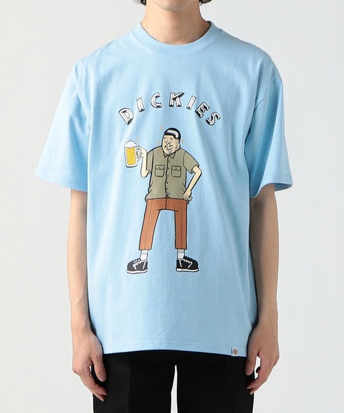 Dickies(ディッキーズ)の「DickiesxESOW 半袖Tシャツ(beer)(Tシャツ/カットソー・メンズ・ブラック/ホワイト/サックスブルー・LARGE/MEDIUM/X-LARGE)」の1枚目の写真