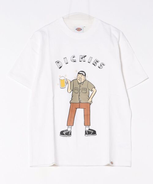 Dickies(ディッキーズ)の「DickiesxESOW 半袖Tシャツ(beer)(Tシャツ/カットソー・メンズ・ブラック/ホワイト/サックスブルー・LARGE/MEDIUM/X-LARGE)」の4枚目の写真