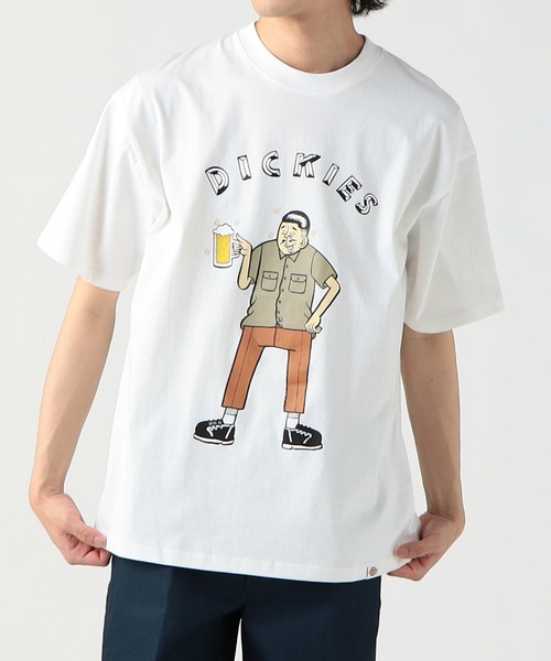 Dickies(ディッキーズ)の「DickiesxESOW 半袖Tシャツ(beer)(Tシャツ/カットソー・メンズ・ブラック/ホワイト/サックスブルー・LARGE/MEDIUM/X-LARGE)」の6枚目の写真