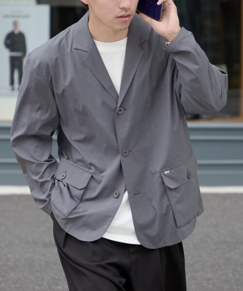 ジャケット・アウター mol MOL】ドライバーズテーラードワークジャケット（ブルゾン）｜MoL