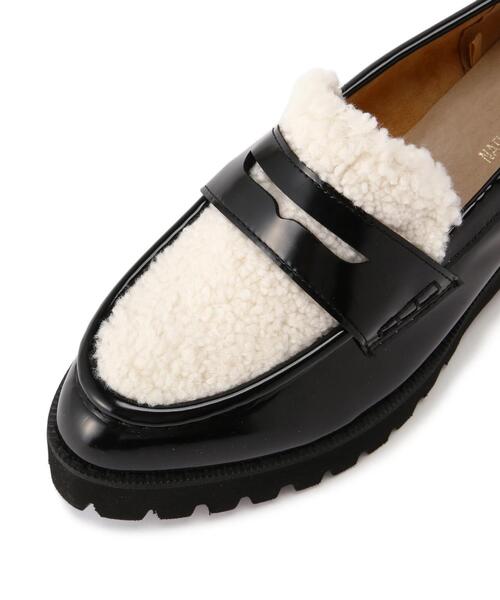 ナチュラルビューティーベーシック（NATURAL BEAUTY BASIC）/ボアコンビローファー ◇ボアコンビローファー（ローファー）｜NATURAL BEAUTY BASIC