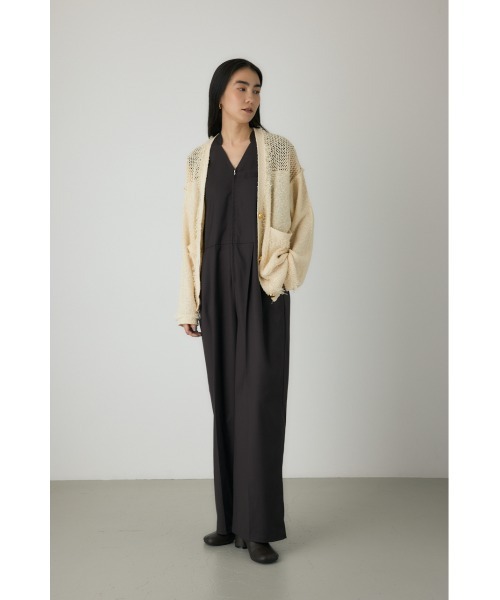 crie conforto(クリーコンフォルト)の「フリンジVネックカーディガン 秋服 / 長袖 / 羽織り(カーディガン/ボレロ・レディース・グレー/ネイビー/アイボリー・FREE)」の18枚目の写真