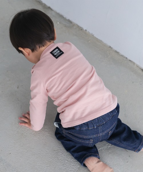 CHEEK ROOM（チークルーム）の「CHEEK ROOM/チークルーム お好み焼き　ロングＴシャツ（Tシャツ/カットソー・キッズ・ピンク/ブルー/アイボリー・90cm/100cm/110cm/120cm/130cm/80ｃｍ）」の7枚目の写真