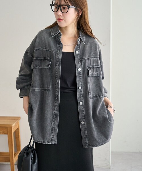 デニムビッグシャツ（シャツ/ブラウス）｜DISCOAT（ディスコート）の