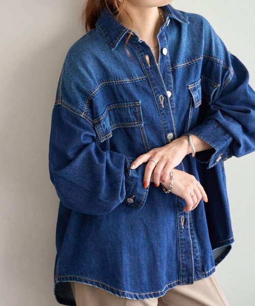 デニムビッグシャツ（シャツ/ブラウス）｜DISCOAT（ディスコート）の