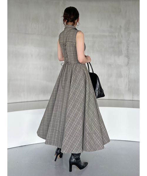 Sustainableコルセットディテールシャツワンピース（ワンピース