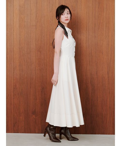 snidel シャツ＆ニットワンピース SNIDEL - 新品スナイデル 襟シャツニットワンピースの通販 by m