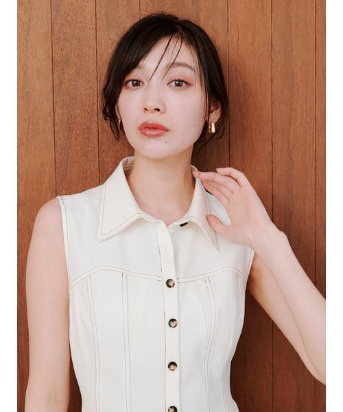 SNIDEL Sustainableコルセットディテールシャツワンピース Sustainableコルセットディテールシャツワンピース（ワンピース