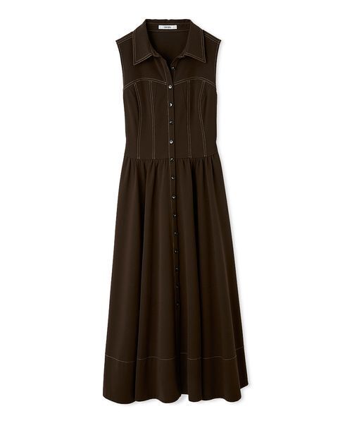 Sustainableコルセットディテールシャツワンピース（ワンピース