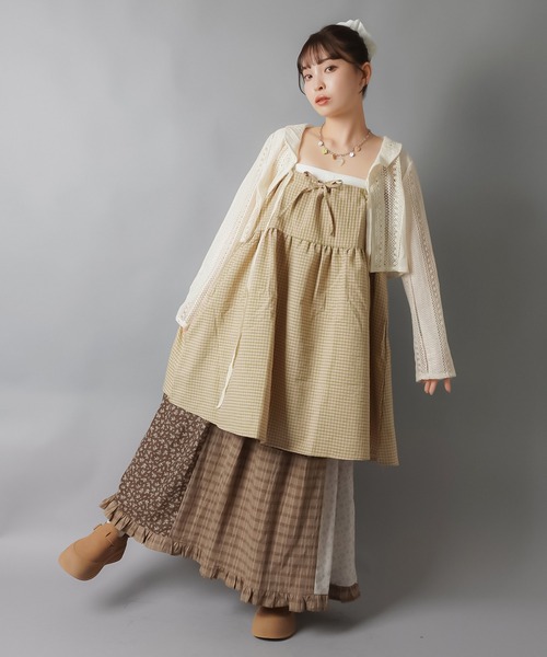 キャミワンピースフェアリーグランジ 森ガール トップス 古着 used