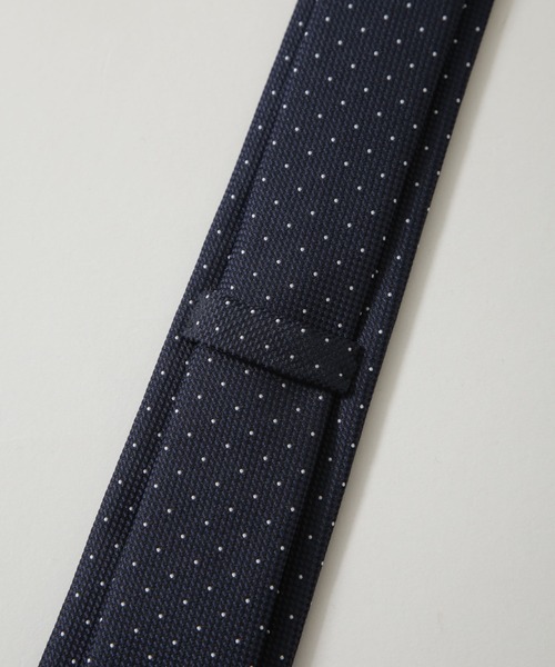 NANO universe（ナノユニバース）の「京都西陣ウォッシャブルピンドットネクタイ（ネクタイ・メンズ・ネイビー/ボルドー/グレー・FREE）」の6枚目の写真