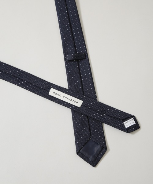 NANO universe（ナノユニバース）の「京都西陣ウォッシャブルピンドットネクタイ（ネクタイ・メンズ・ネイビー/ボルドー/グレー・FREE）」の8枚目の写真