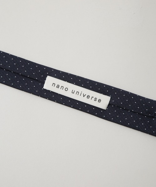 NANO universe（ナノユニバース）の「京都西陣ウォッシャブルピンドットネクタイ（ネクタイ・メンズ・ネイビー/ボルドー/グレー・FREE）」の9枚目の写真