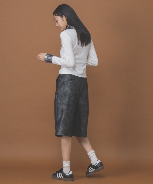 3.3 Field Trip （3.3フィールドトリップ）の「3.3 Field Trip／シャツドッキングロングスリーブ（Tシャツ/カットソー・レディース・ホワイト/グレー/ブラック・FREE）」の19枚目の写真