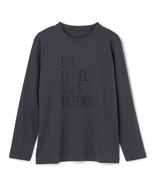 UNFILO(アンフィーロ)の「コットンスムース グラフィック ロンT(Tシャツ/カットソー・レディース・グレー系/ホワイト系/ホワイト系1/ホワイト系2/グレー系2/グレー系1・X-LARGE)」の1枚目の写真