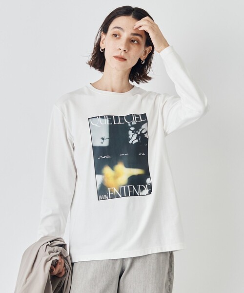 UNFILO(アンフィーロ)の「コットンスムース グラフィック ロンT(Tシャツ/カットソー・レディース・グレー系/ホワイト系/ホワイト系1/ホワイト系2/グレー系2/グレー系1・X-LARGE)」の12枚目の写真