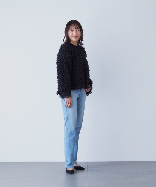 YANUK(ヤヌーク)の「ストレート "LOUISE"(デニムパンツ・レディース・サックスブルー・21inch/22inch/23inch/24inch/25inch/26inch/27inch)」の1枚目の写真