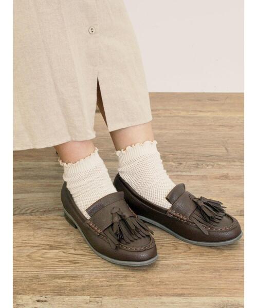 Samansa Mos2（サマンサ モスモス）の「タッセルローファー（ドレスシューズ・レディース・ダークブラウン/ブラック・XL/L/S/M）」の3枚目の写真