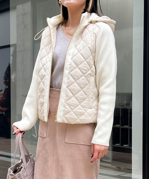 セール】中綿×ニット2WAY切替ジャケット（ブルゾン）｜MICO COULIER