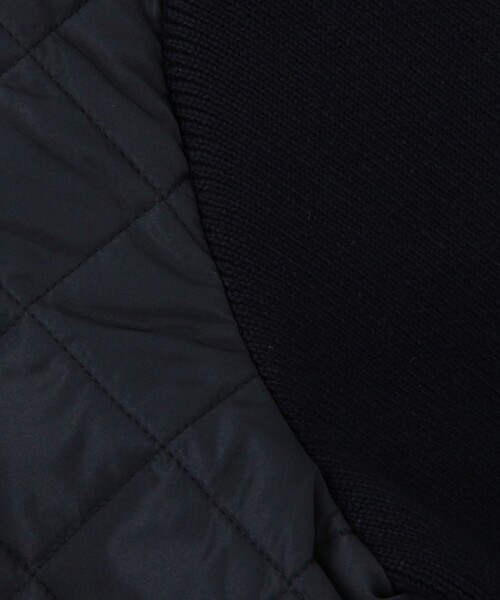 MICO COULIER(ミコクリエ)の「中綿×ニット2WAY切替ジャケット(ブルゾン・レディース・キナリ/ネイビー/ブラック・38)」の18枚目の写真