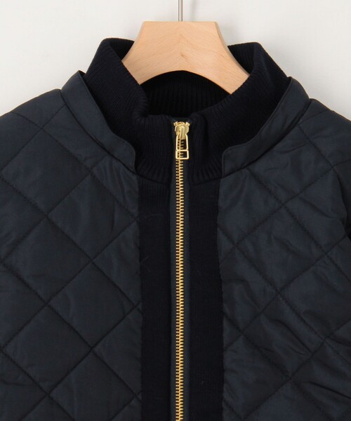 MICO COULIER(ミコクリエ)の「中綿×ニット2WAY切替ジャケット(ブルゾン・レディース・キナリ/ネイビー/ブラック・38)」の20枚目の写真