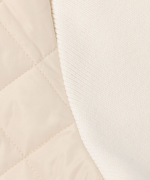 MICO COULIER(ミコクリエ)の「中綿×ニット2WAY切替ジャケット(ブルゾン・レディース・キナリ/ネイビー/ブラック・38)」の8枚目の写真