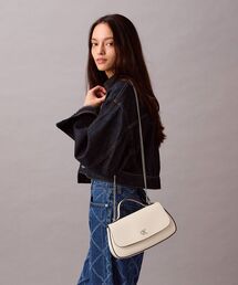 Calvin Klein | チェーンストラップ付き ハンドルフラップバッグ(ショルダーバッグ)