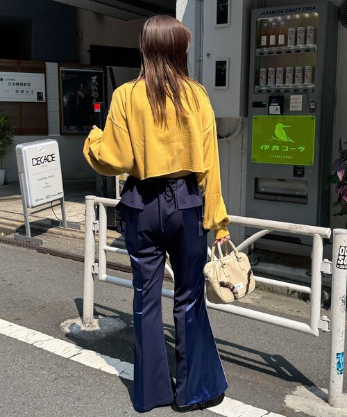 CIAOPANIC（チャオパニック）の「異素材切替トラックフレアパンツ（その他パンツ・レディース・ネイビー/レッド/グレー・SMALL/MEDIUM）」の20枚目の写真