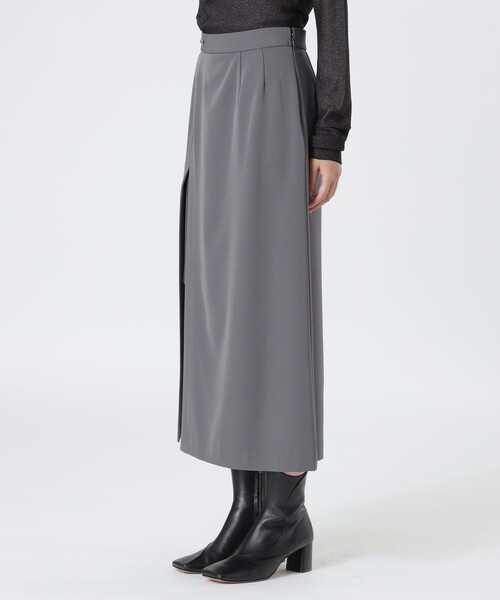 LOVELESS（ラブレス）の「ラップスリットスカート（スカート・レディース・チャコールグレー/ブラック・36/34）」の11枚目の写真
