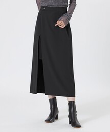 ラップスリットスカート