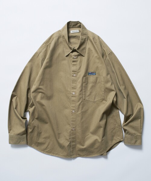 FREAK'S STORE(フリークスストア)の「限定展開 Relax Fit リラックスフィット ガーメントダイ レギュラーカラーシャツ(シャツ/ブラウス・メンズ・ブラック/オリーブ/チャコールグレー/ベージュ・LARGE/MEDIUM/SMALL)」の3枚目の写真