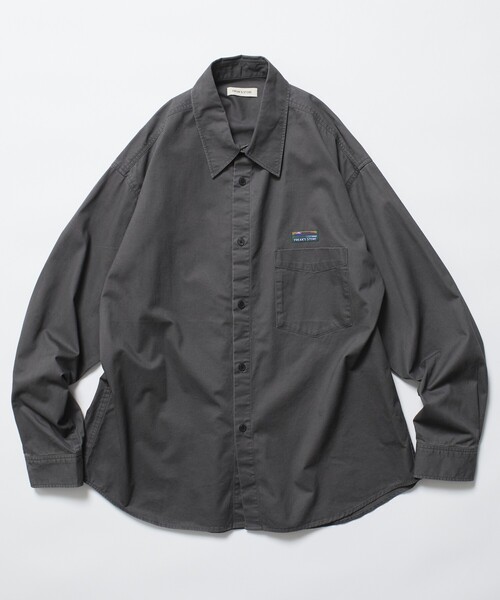 FREAK'S STORE(フリークスストア)の「限定展開 Relax Fit リラックスフィット ガーメントダイ レギュラーカラーシャツ(シャツ/ブラウス・メンズ・ブラック/オリーブ/チャコールグレー/ベージュ・LARGE/MEDIUM/SMALL)」の5枚目の写真