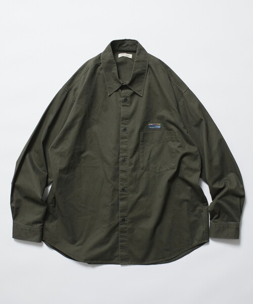 FREAK'S STORE(フリークスストア)の「限定展開 Relax Fit リラックスフィット ガーメントダイ レギュラーカラーシャツ(シャツ/ブラウス・メンズ・ブラック/オリーブ/チャコールグレー/ベージュ・LARGE/MEDIUM/SMALL)」の8枚目の写真