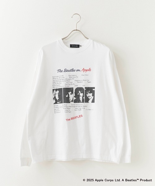 GOOD ROCK SPEED(グッドロックスピード)の「GOOD ROCK SPEED/グッドロックスピード BEATLES Big LS shirts ロンT(Tシャツ/カットソー・メンズ・ホワイト・M/XL/L)」の2枚目の写真