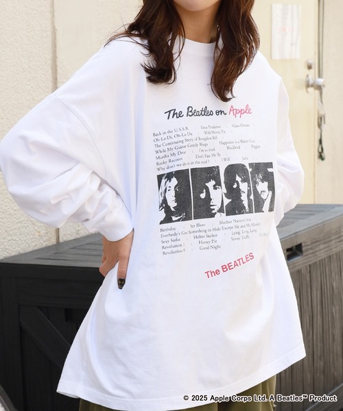 GOOD ROCK SPEED(グッドロックスピード)の「GOOD ROCK SPEED/グッドロックスピード BEATLES Big LS shirts ロンT(Tシャツ/カットソー・メンズ・ホワイト・M/XL/L)」の4枚目の写真