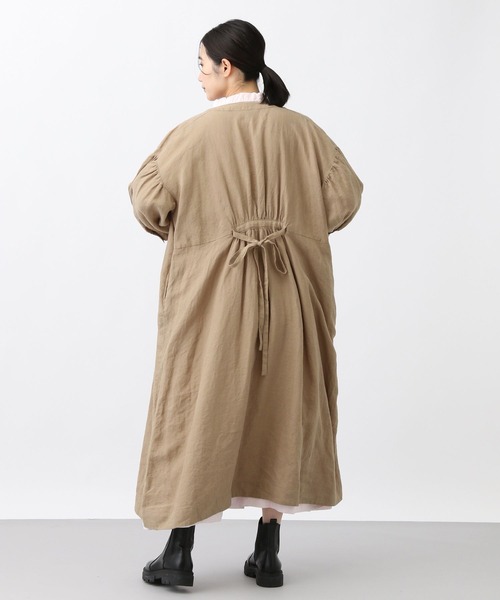 セール】《natural by clip》リネンタックコートワンピース