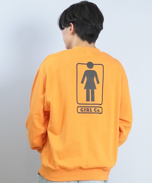 girl(ガール)の「GIRL/ガール HERITAGE UNBOXED OG CREW スウェット GR25FUM03(スウェット・メンズ・ライトグレー/モスグリーン/オレンジ/ブラック・M/L/XL)」の21枚目の写真
