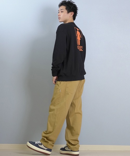 girl(ガール)の「GIRL/ガール HERITAGE UNBOXED OG CREW スウェット GR25FUM03(スウェット・メンズ・ライトグレー/モスグリーン/オレンジ/ブラック・M/L/XL)」の9枚目の写真