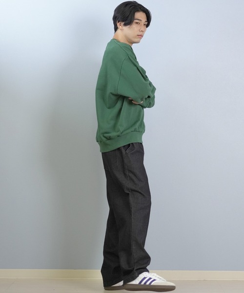 girl(ガール)の「GIRL/ガール HERITAGE UNBOXED OG CREW スウェット GR25FUM03(スウェット・メンズ・ライトグレー/モスグリーン/オレンジ/ブラック・M/L/XL)」の19枚目の写真