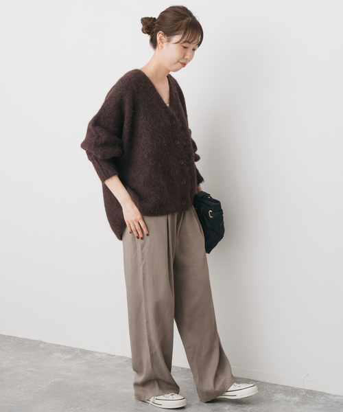 【美品/24AW /アルパカ】スピックアンドスパン　2way　ニットカーディガン 美品/24AW /アルパカ】スピックアンドスパン 2way ニット