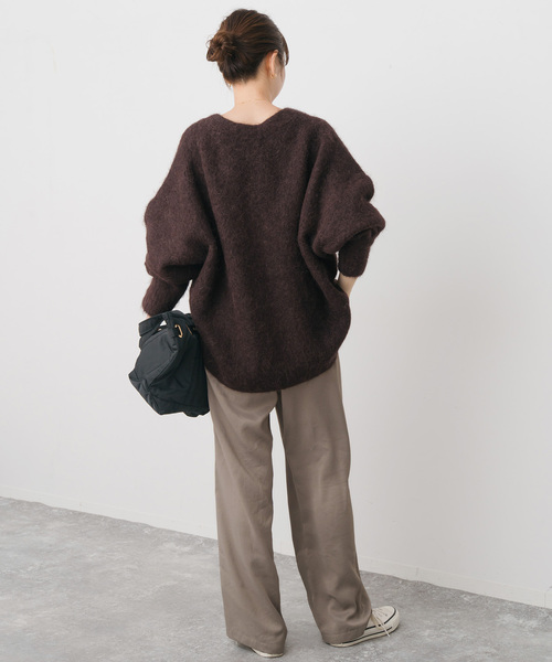 Spick & Span（スピックアンドスパン）の「アルパカ混ニットカーディガン（カーディガン/ボレロ・レディース・グレー/ブラウン・FREE）」の15枚目の写真