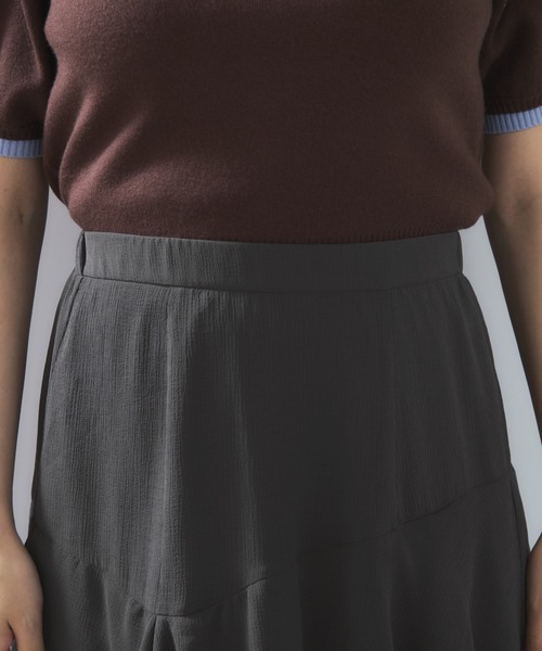 VIS（ビス）の「花柄アソート楊柳ティアードスカート（スカート・レディース・チャコールグレー/ピンク系その他2/ブラウン系その他2・FREE）」の9枚目の写真