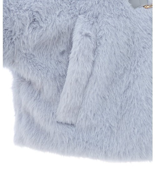 INGNI（イング）の「ビット付エコファージャケット（ブルゾン・レディース・ライトブルー/アイボリー/ライトベージュ・M）」の21枚目の写真