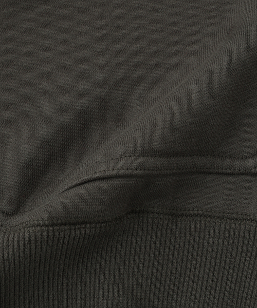 MATSUFUJI(マツフジ)の「MATSUFUJI / マツフジ ZIP UP SWEAT HOODIE(パーカー・メンズ・チャコールグレー/ブラック・2/3)」の8枚目の写真
