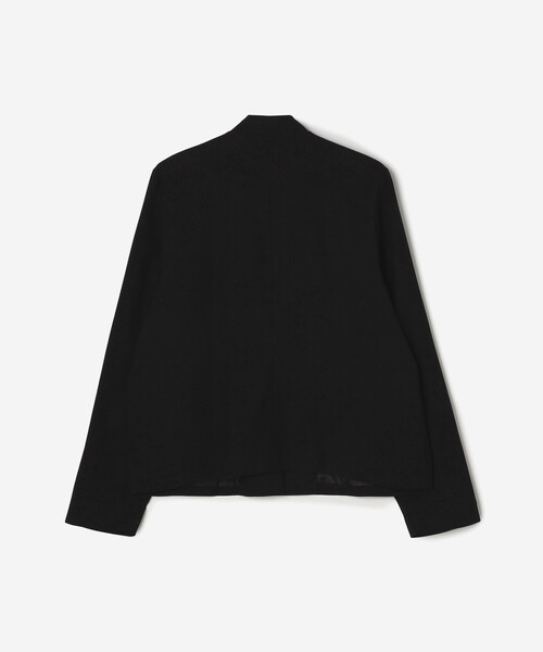 Bshop(ビショップ)の「eunoia | スタンドカラー ショートジャケット WOMEN(その他アウター・レディース・ブラック・ONE)」の3枚目の写真