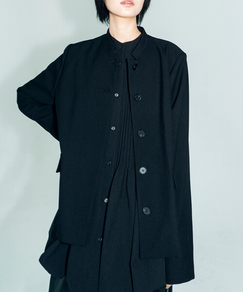 Bshop(ビショップ)の「eunoia | スタンドカラー ショートジャケット WOMEN(その他アウター・レディース・ブラック・ONE)」の9枚目の写真