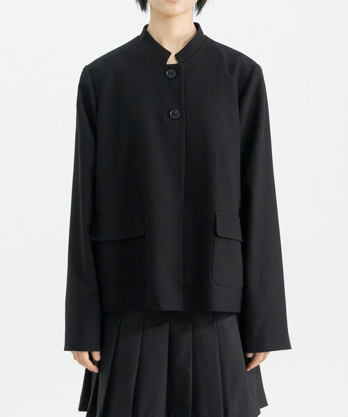 Bshop(ビショップ)の「eunoia | スタンドカラー ショートジャケット WOMEN(その他アウター・レディース・ブラック・ONE)」の10枚目の写真