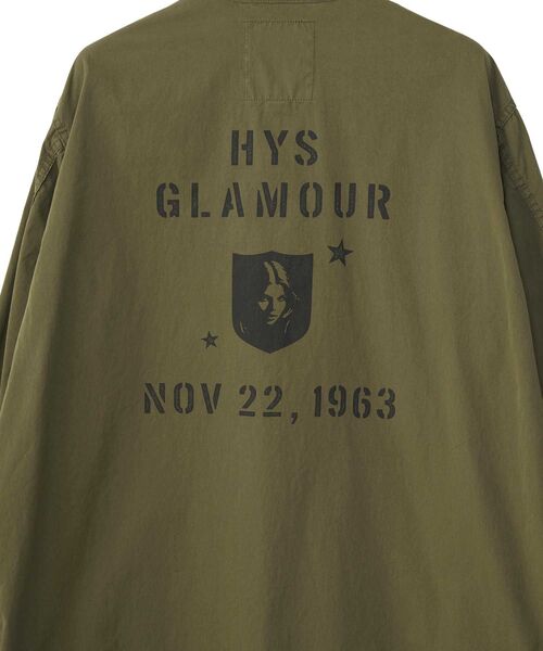 HYSTERIC GLAMOUR（ヒステリックグラマー）の「HG1963 ファティーグシャツ（シャツ/ブラウス・メンズ・カーキ/ネイビー/ブラック・LARGE/X-LARGE/SMALL/MEDIUM）」の5枚目の写真