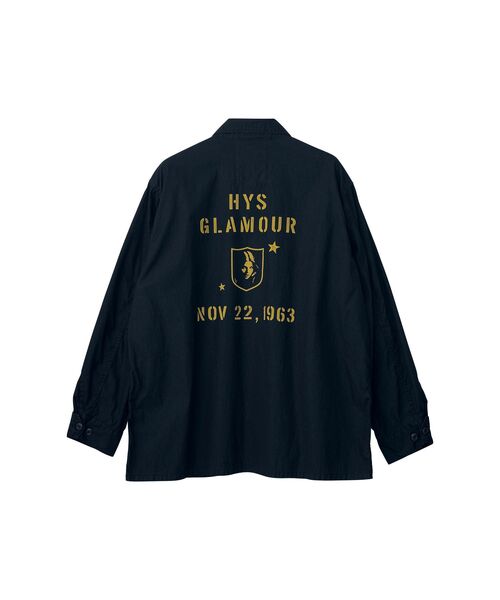 HYSTERIC GLAMOUR（ヒステリックグラマー）の「HG1963 ファティーグシャツ（シャツ/ブラウス・メンズ・カーキ/ネイビー/ブラック・LARGE/X-LARGE/SMALL/MEDIUM）」の9枚目の写真